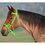 LIME GREEN SIDEPULL Bitless Bridle made from BETA BIOTHANE