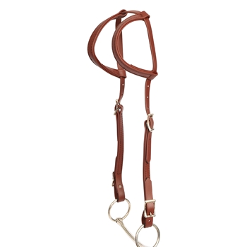 ****PHOTO SAMPLE*** $15 Mahogany Brown Beta Biothane 2 Ear Western Headstall - Horse Size