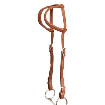 ****PHOTO SAMPLE*** $15 Medium Brown Beta Biothane 2 Ear Western Headstall - Horse Size