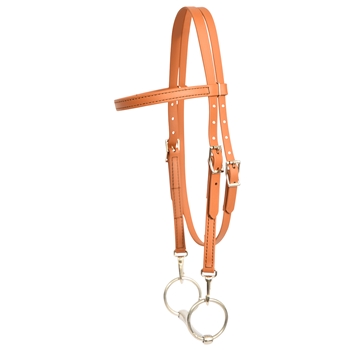 ****PHOTO SAMPLE*** $20 Tan Brown Beta Biothane Western Bridle Headstall with Quick Change Snaps on Bit Ends - Horse Size