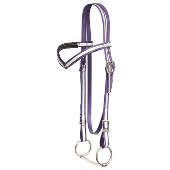 REFLECTIVE Western Bridle with V Browband