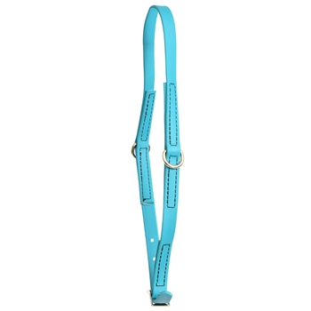 ****PHOTO SAMPLE*** $10 Aqua Blue Beta Biothane Grooming Neck Collar - Cob/Arab/Small Horse Size