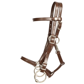 ****CLEARANCE ITEM*** $20 Brown Better Than Leather Quick Change Halter Bridle Headstall - Large Pony Size 