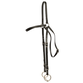 ****CLEARANCE ITEM*** $15 Black Beta Biothane Aussie Headstall - Draft Horse Size