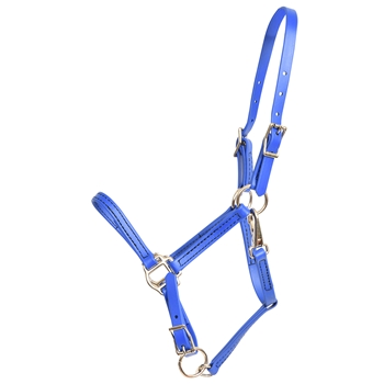 ****PHOTO SAMPLE*** $20 Royal Blue Beta Biothane Halter with Throatlatch Snap and Adjustable Chin - Large Pony Size