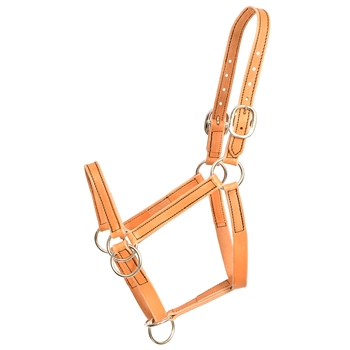 ****PHOTO SAMPLE*** $20 Tan Leather Pack Horse Halter - Horse Size