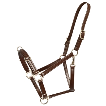 ****PHOTO SAMPLE*** $25 Brown Better Than Leather Lunging Cavesson - Horse Size