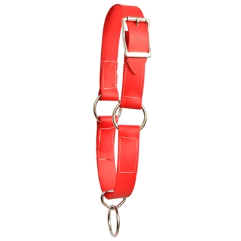 ****PHOTO SAMPLE*** $10 Red Beta Biothane Picket Line Neck Collar - Horse Size