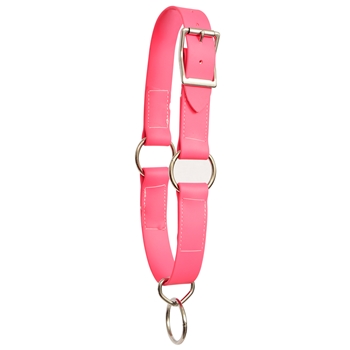 ****PHOTO SAMPLE*** $10 Bubblegum Pink Beta Biothane Picket Line Neck Collar - Horse Size