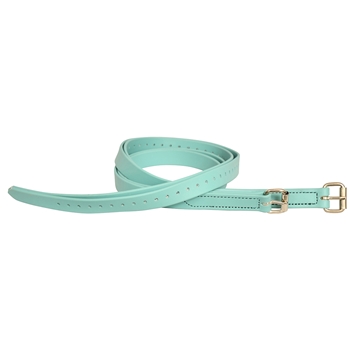 ****PHOTO SAMPLE*** $20 Dusty Turquoise Beta Biothane Stirrup Leathers with Half Holes