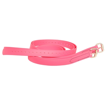 ****PHOTO SAMPLE*** $20 Bubblegum Pink Beta Biothane Stirrup Leathers with Half Holes