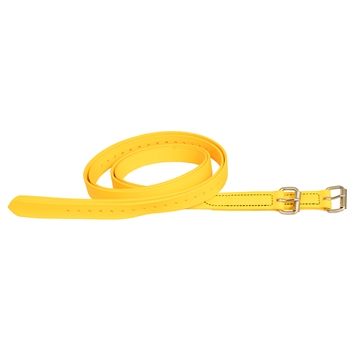 ****PHOTO SAMPLE*** $20 Sunflower Yellow Beta Biothane Stirrup Leathers with Half Holes