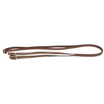 ****PHOTO SAMPLE*** $10 Dark Brown Beta Biothane English Reins with Roller Buckles on Bit Ends