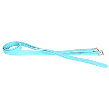 ****PHOTO SAMPLE*** $15 Baby Blue Beta Biothane Stirrup Leathers - Tall Adult Length/60 inches Long