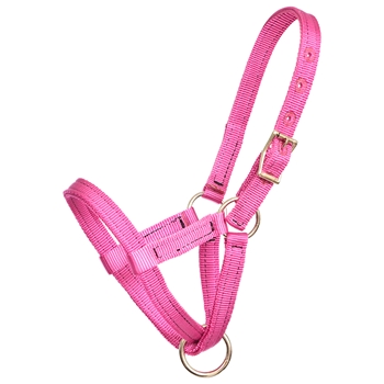 ****PHOTO SAMPLE*** $10 Raspberry Pink Nylon Figure 8 Foal Halter