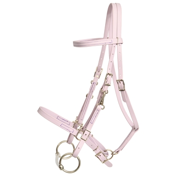 ****PHOTO SAMPLE*** $30 Lavender Beta Biothane Halter Bridle with Bit Hangers Headstall with Purple Thread - Horse Size