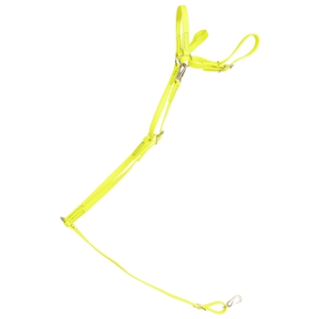 ****PHOTO SAMPLE*** $25 Safety Yellow Beta Biothane English Breast Collar - Horse Size