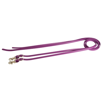 ****PHOTO SAMPLE*** $10 Grape Purple Beta Biothane Western Split Reins with Snaps on Bit Ends