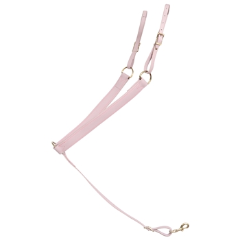 ****PHOTO SAMPLE*** $25 Lavender Beta Biothane Western Breast Collar with Pink Thread - Horse Size