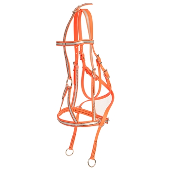REFLECTIVE Bitless Medieval Baroque War or Parade Bridle