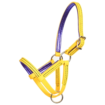 METALLIC LEATHER PADDED Beta Biothane Figure 8 Style Foal Halter