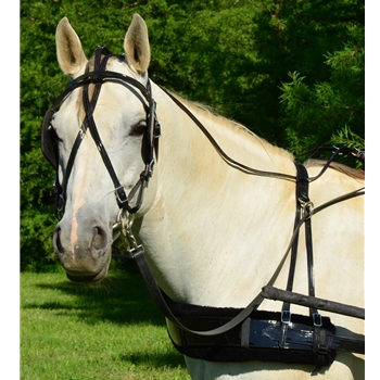 Gorgeous black patent biothane & brass pony horse show harness 12-13ha -  farm & garden - by owner - sale - craigslist