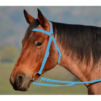 Light Blue AUSTRALIAN BARCOO OUTRIDER AUSSIE BRIDLE made from BETA BIOTHANE