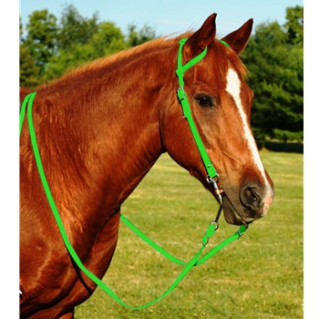 LIME GREEN WESTERN BRIDLE (One Ear or Two Ear Split Ear Browband) made from BETA BIOTHANE 