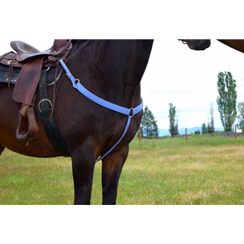 Periwinkle Blue Beta Biothane Breast Collar - You Choose the Size/Style