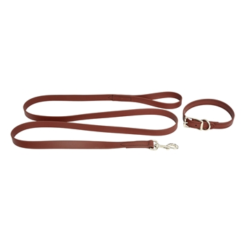 DOG COLLAR made from Mahogany/Reddish Brown BETA BIOTHANE