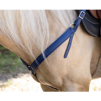 Navy Blue Beta Biothane Breast Collar - You Choose the Size/Style