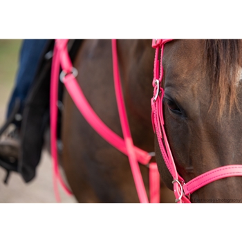 Hot/Neon Pink Beta Biothane Reins - Any Style, Any Length