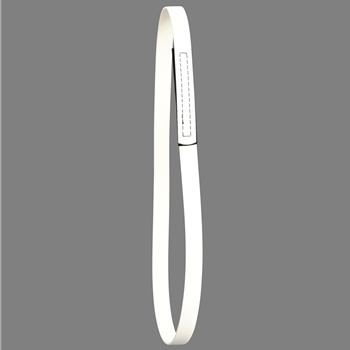 White Beta Biothane Horse Neck Collar - Any Size, Any Style